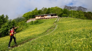 Trekking from Brumano to Rifugio Resegone