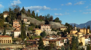 Les châteaux de la ville haute de Bergame